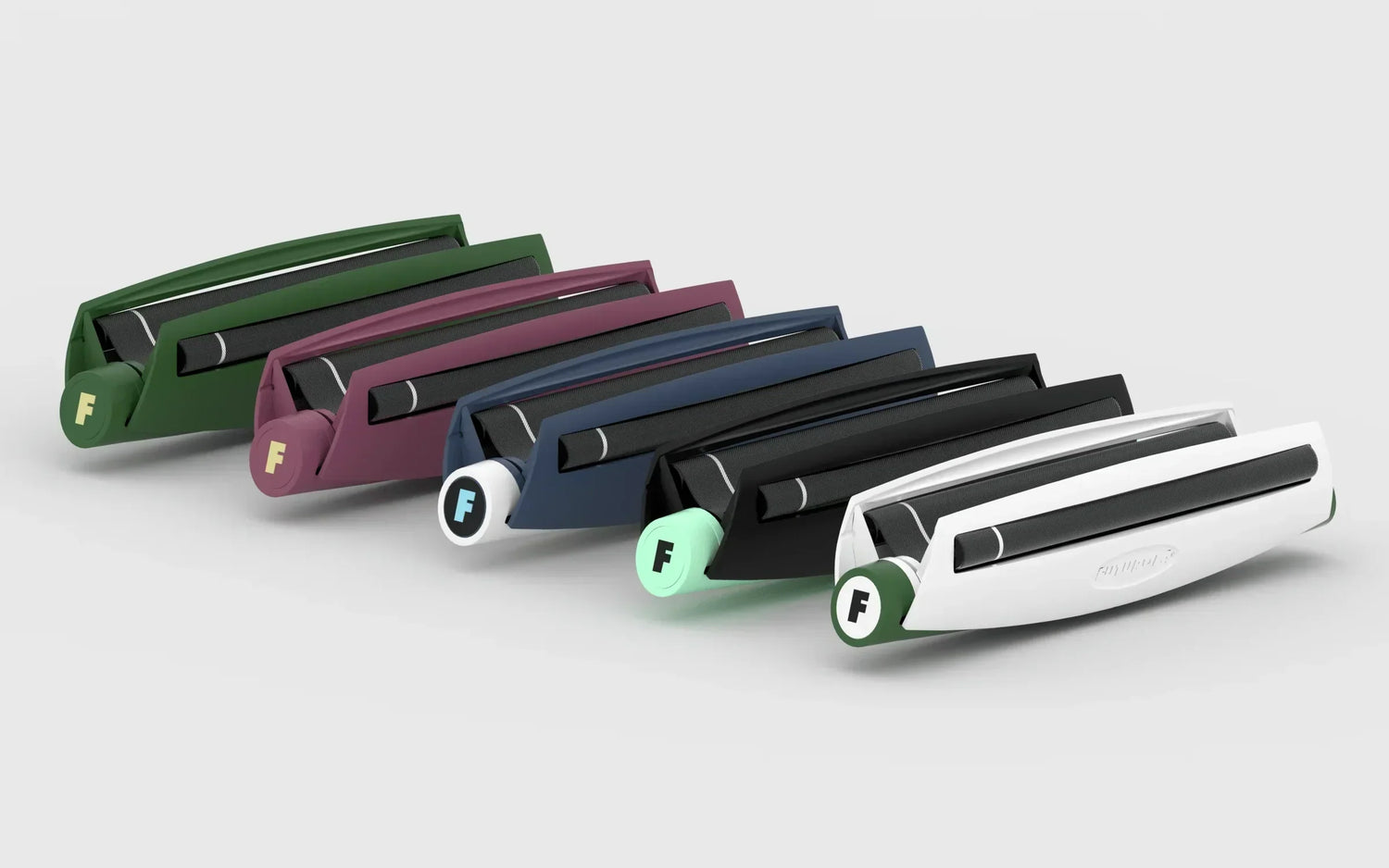 The best cone rollers in different colors displayed in white background.
