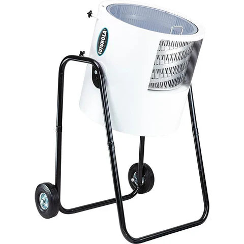 Commercial shredder machine from FUTUROLA displayed upright in front of a white background.