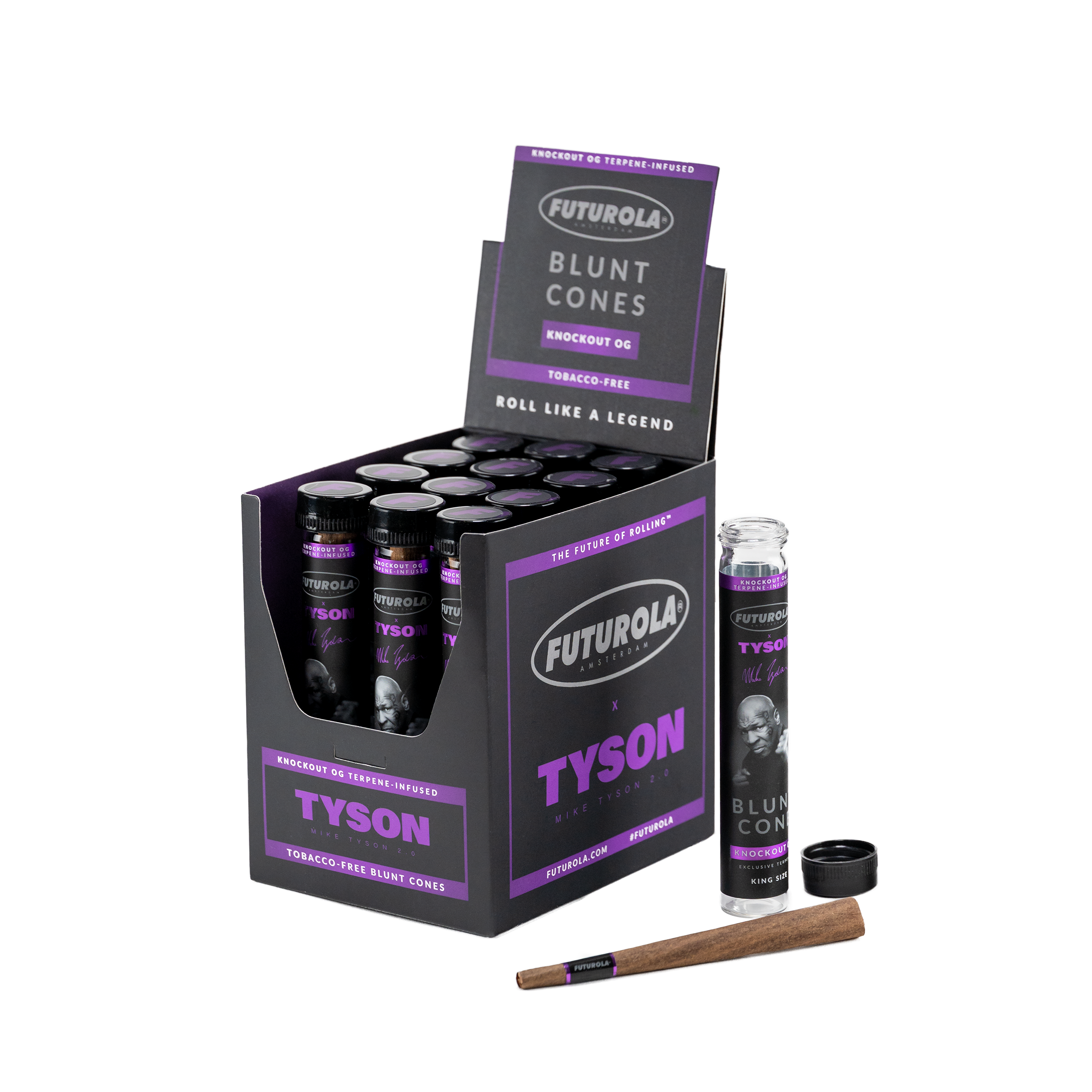 FUTUROLA X TYSON TOBACCO-FREE BLUNT CONES KNOCKOUT OG