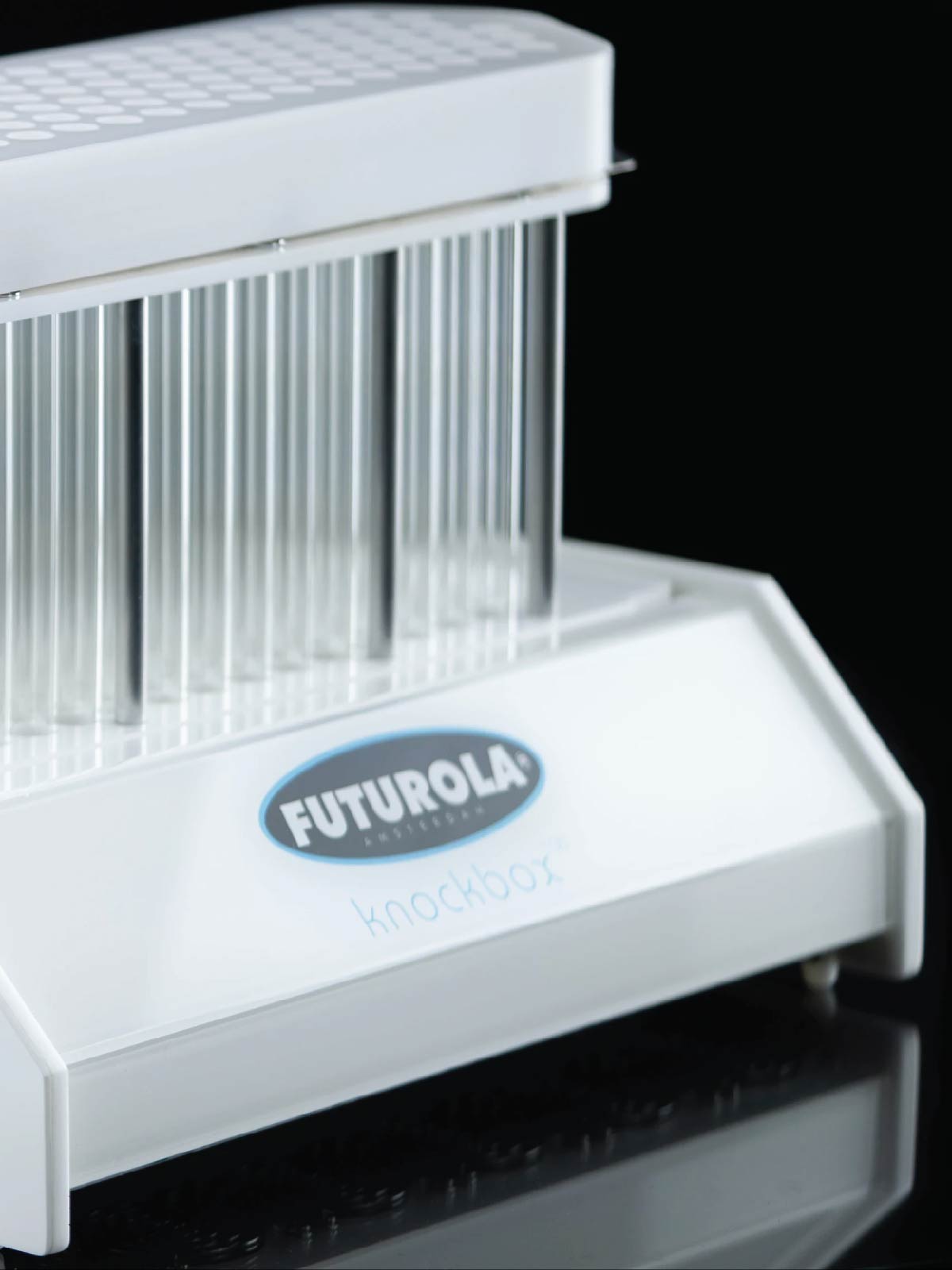 Knockbox Series pre-roll machine designed for efficient and precise filling, featuring transparent tubes and user-friendly interface for premium smoking experiences.