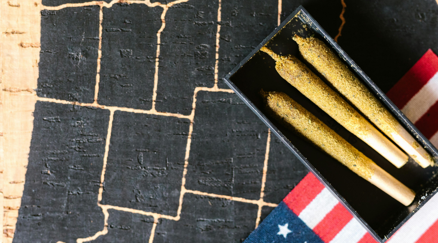 Image debunking pre-rolled cone misconceptions laid out on a rolling tray ready for packing