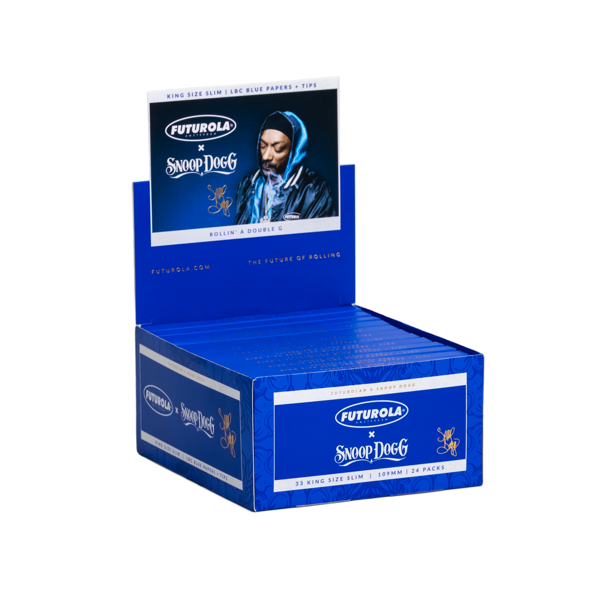 SNOOP DOGG X FUTUROLA DOUBLE G ROLLING PAPER | KING SLIM [Wholesale]