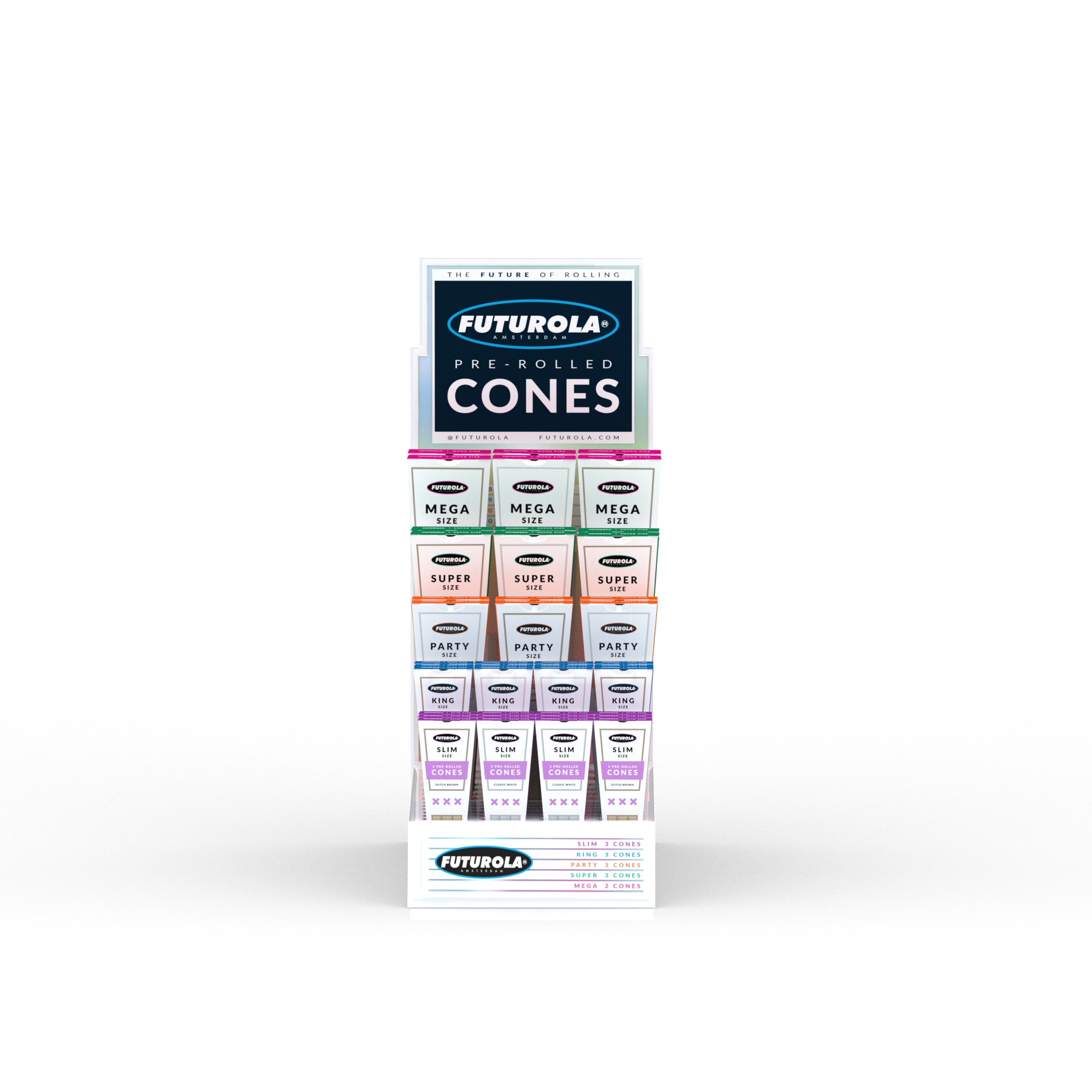 CLASSIC PRE-ROLLED CONES DISPLAY REFILL [W]